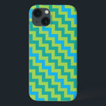 Turquoise Blue Neon Green Emerald Chevrons<br><div class="desc">Um caso chic Case-Mate para proteger seu smartphone Samsung Galaxy Note 4,  com um padrão zigzag de turquesa,  verde neon e chevrons emerald. Parte da coleção Posh & Painterly 'Blue Moons',  este padrão pode ser facilmente personalizado para ajustado qualquer caso.</div>