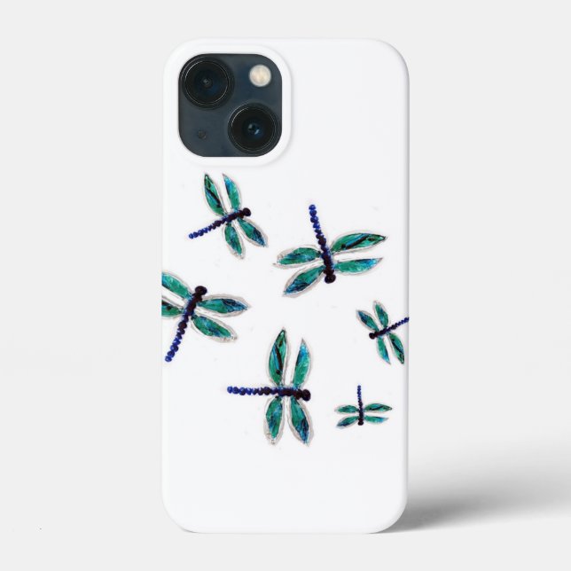 Turquoise Dragonfly Art (Verso)