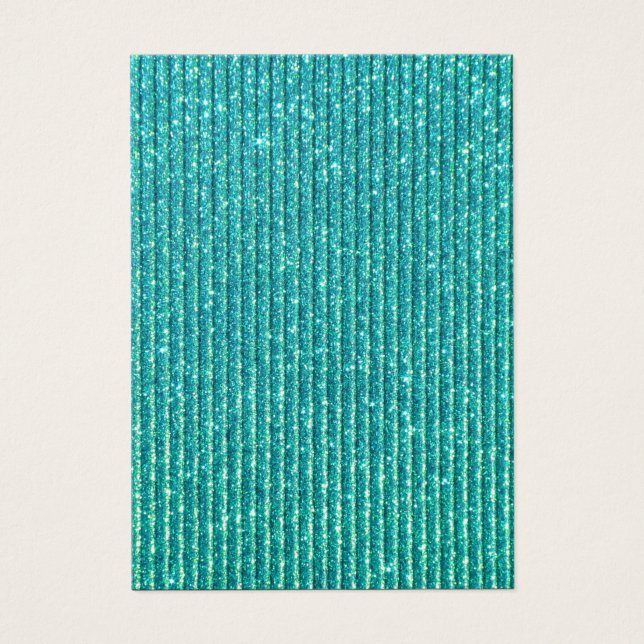 Turquoise Faux Sparkles Chic Elegance (Frente)