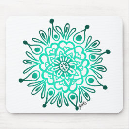 Turquoise Mandala Mousepad