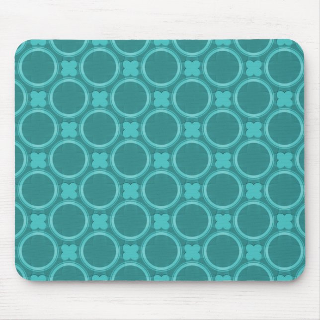 Turquoise Quirky Charm Mousepad (Frente)