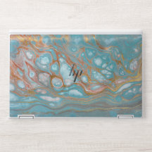 Turquoise strata Abstrato