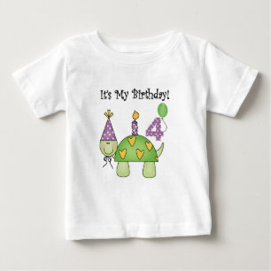 Turtle 4th Birthday Camisetas e presentes