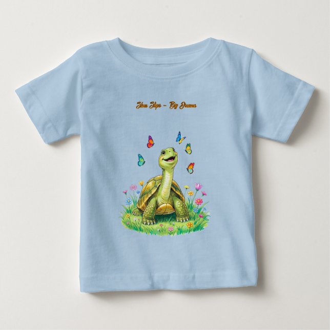 Turtle Butterfly Toddler T-shirt (Frente)