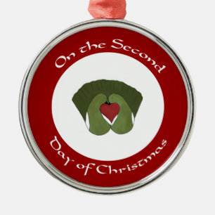 Turtle Doves Segundo Dia do Enfeites de natal
