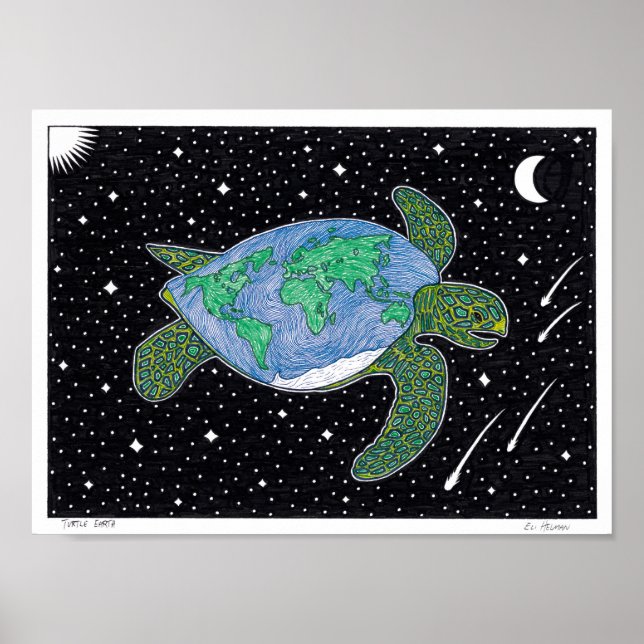 Turtle Earth Poster (Frente)