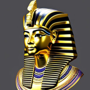 Tutankhamen Egípcio Face T-Shirt