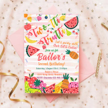 Tutti Frutti | Convite de Aniversário de Fruta