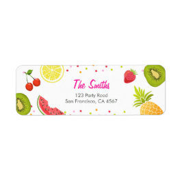 Tutti-frutti Endereço Etiqueta Fruta Fruticulosida