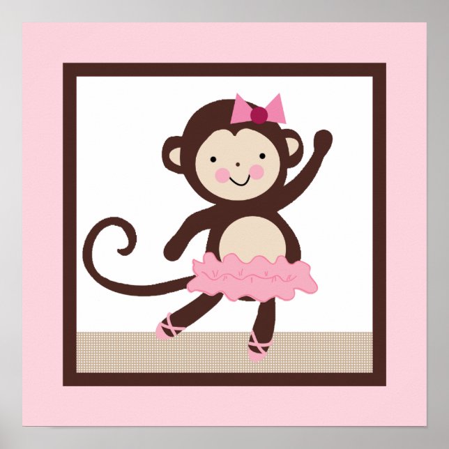 Tutu Cute/Ballerina Mackey Girl Poster Wall Art (Frente)