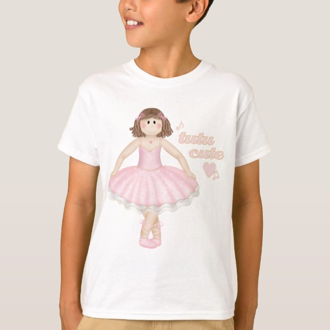Tutu Cute (Brunette) - T-Shirt infantil (Frente)