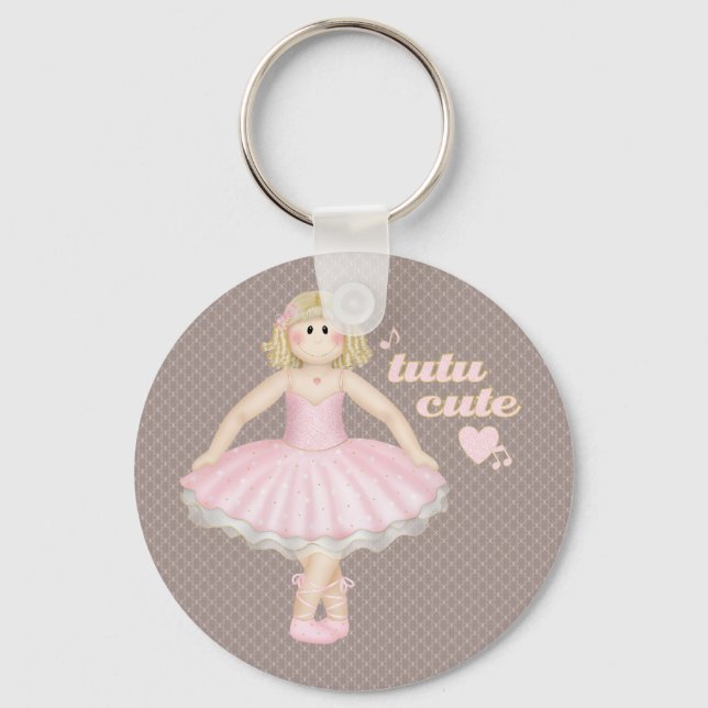 Tutu Cute (Loira) - Chaveiro (Frente)