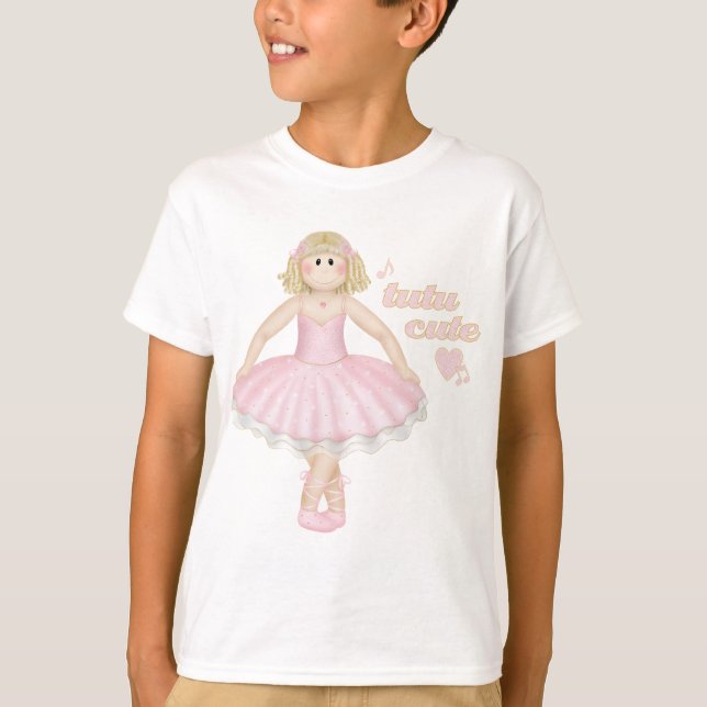Tutu Cute (Loira) - T-Shirt infantil (Frente)