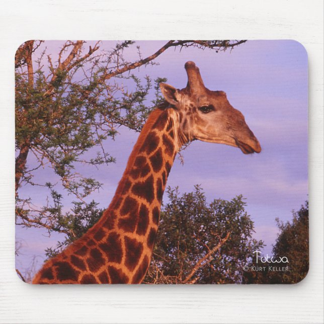 Tutwa, girafa em língua tetsuana, Mousepad (Frente)