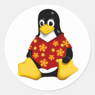 Tux ocasional - grandes etiquetas redondas