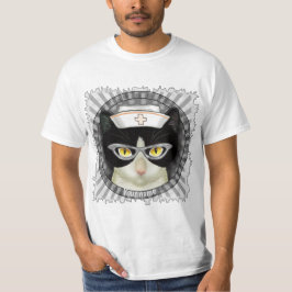 Tuxedo Cat Nurse T-Shirt