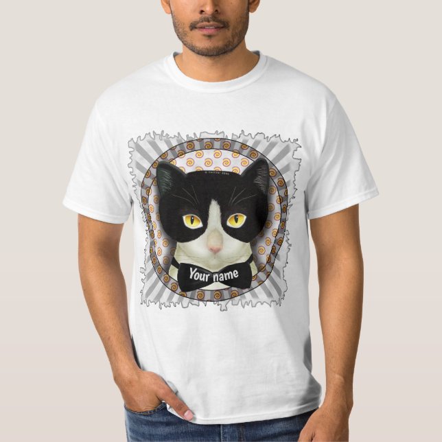 Tuxedo Cat   T-Shirt (Frente)