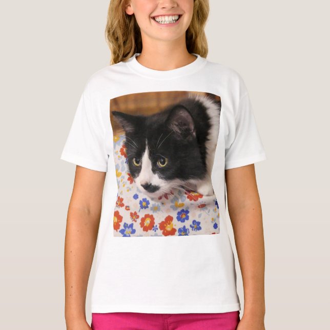 Tuxedo Cat T-Shirt (Frente)