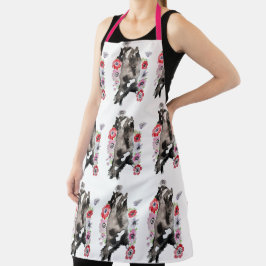 Tuxedo Gato Negro Branco Engraçado Gatos Florais A