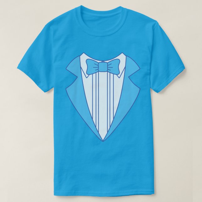 Tuxedo T-Shirt Azul (Frente do Design)