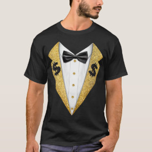 Tuxedo T-Shirt Preto e Dourado