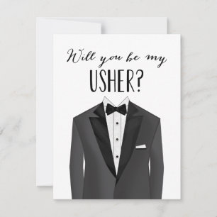 Tuxedo Usher Convite ao Padrinho de casamento