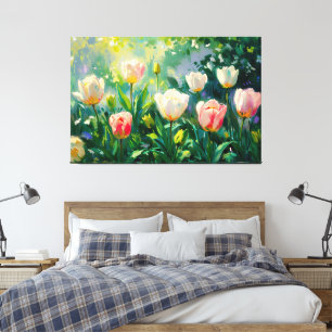 *~* TV2 Primavera TULIPS Stretch Canvas Print
