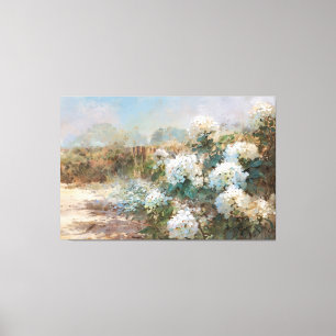 *~* TV2 Sand Beach Hydrangea art Canvas Print