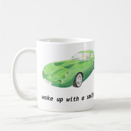 TVR Tuscan, caneca verde do carro "acorda com um