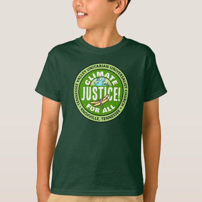 TVUUC Climate Justice! for ALL T-Shirt (Frente)