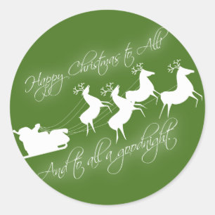 "Twas a noite antes etiqueta do Natal"