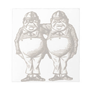 Tweedle Dee & Tweedle o bloco de notas de Dum
