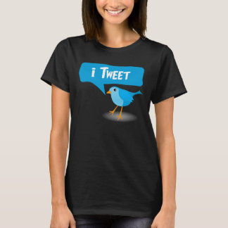 Tweet Blue Twitter Bird Damas T-Shirts