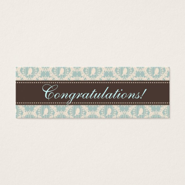 Tweet Boy Skinny Gift Tag 3 (Frente)