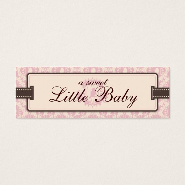 Tweet Girl Skinny Gift Tag (Frente)