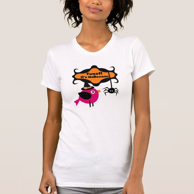 Tweet Halloween T-shirts e presentes (Frente)