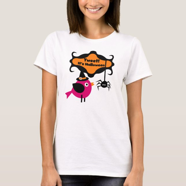 Tweet Halloween T-shirts e presentes (Frente)