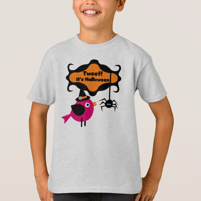 Tweet Halloween T-shirts e presentes (Frente)