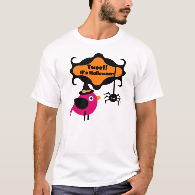 Tweet Halloween T-shirts e presentes (Frente)