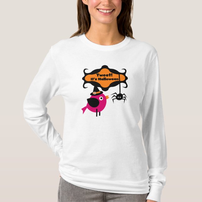 Tweet Halloween T-shirts e presentes (Frente)