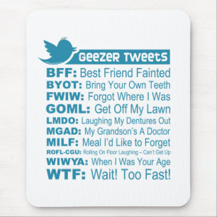 Tweets do Geezer - Mousepad
