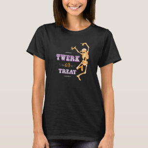 Twerk ou t-shirt do esqueleto da dança do Dia das