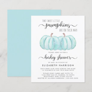 Twin Baby Boys Pumpkin Chá Por Email