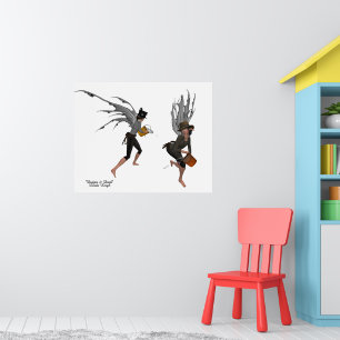Twin Boy Rain Faeries Poster