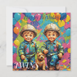 TWIN BOYS ~ Cartão de Aniversário ~ Compila ~