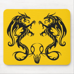 Twin Opondo Dragões Tribais Mousepad