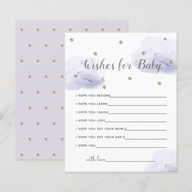 Twinkle Little Star Deseja Aconselhamento para Beb (Frente/Verso)