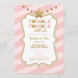 Twinkle Twinkle - convite para chá de fraldas estr