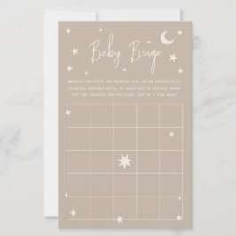 Twinkle Twinkle Little Star Baby Shower Bingo Card
