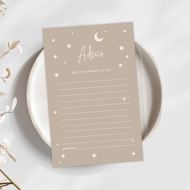 Twinkle Twinkle Little Star Shower Advice Card (Criador carregado)